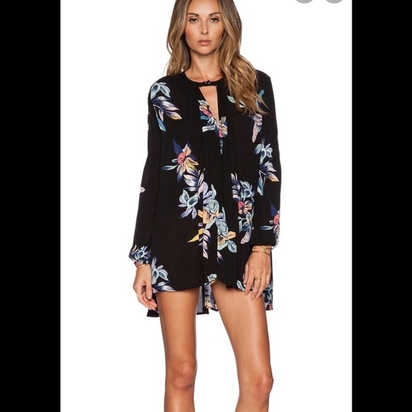 Free People Tree Swing Oversized Tunic in Night SZ XS - Picture 1 of 7